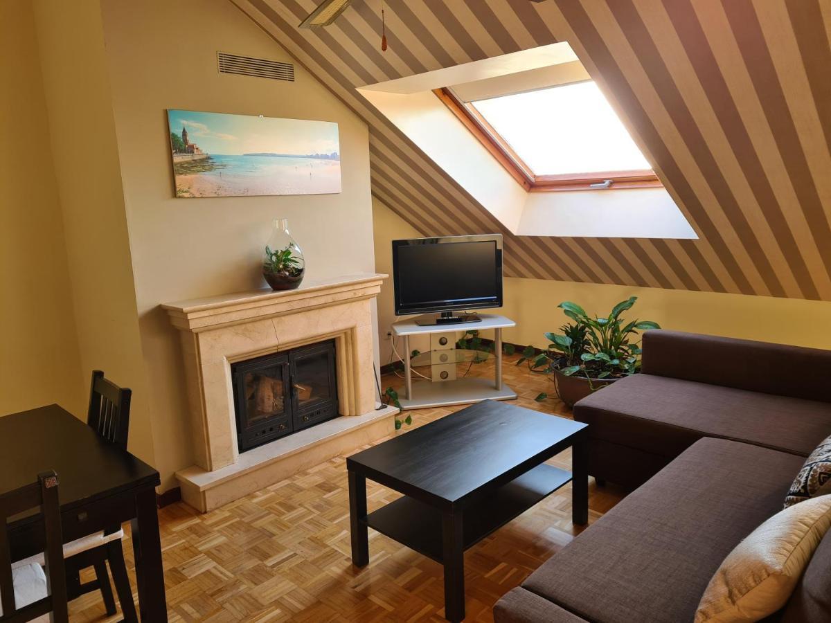 106A Atico Con Garaje Y Chimenea Cerca De La Playa Apartment Gijon Luaran gambar