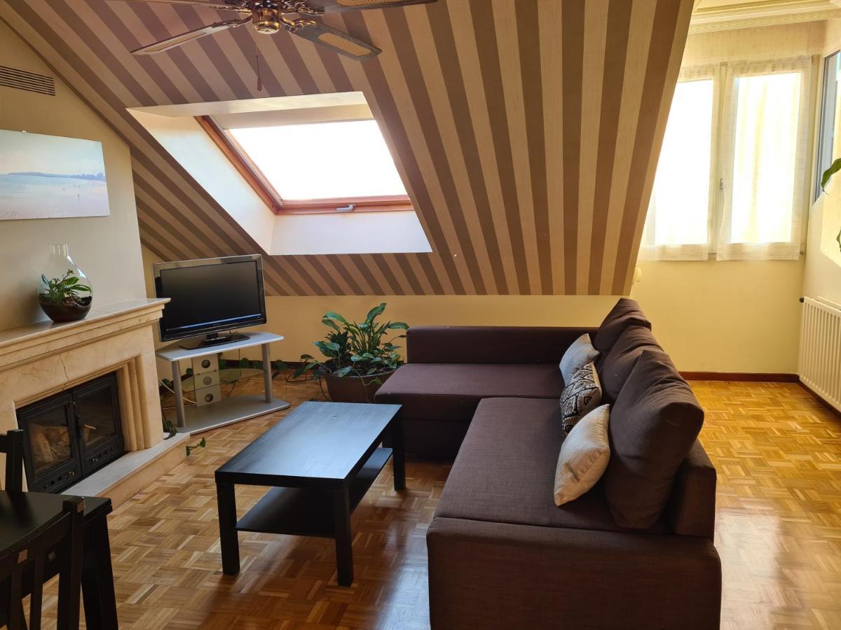 106A Atico Con Garaje Y Chimenea Cerca De La Playa Apartment Gijon Luaran gambar