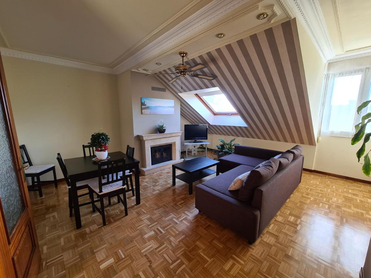 106A Atico Con Garaje Y Chimenea Cerca De La Playa Apartment Gijon Luaran gambar